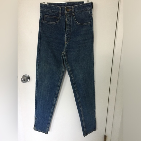 Vintage 80’s Joan D’arc Jeans EUC 👀 😱 ankle zippers blue denim 🇫🇷 French WOW - Picture 6 of 6